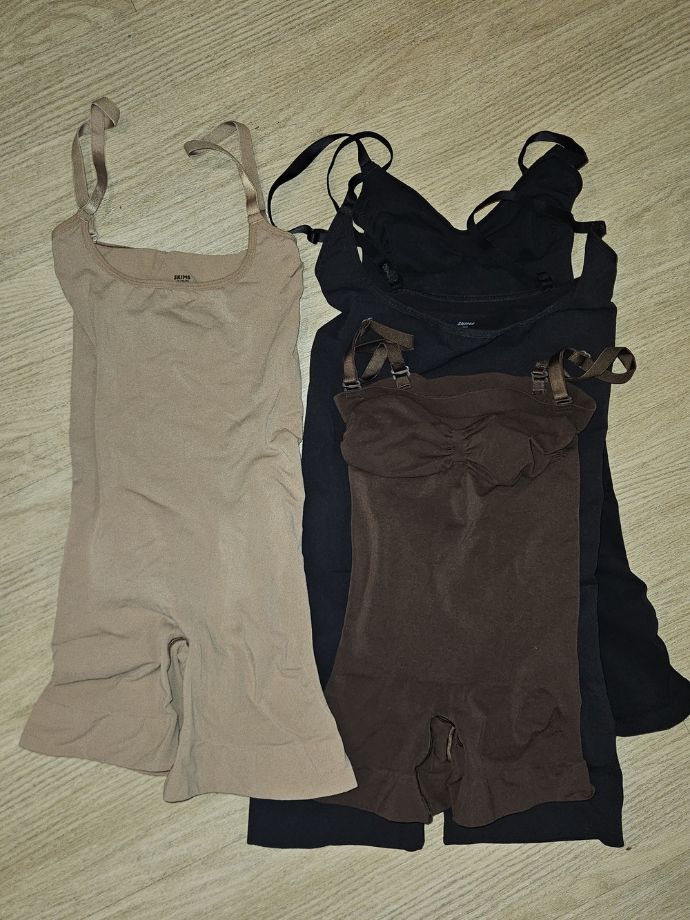 SKIMS Seamless Shapewear Bodysuits - Black, Brown, Nude